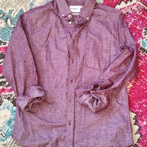 Goodfellow & Co Men's Button Down Shirt in Heathered Purple